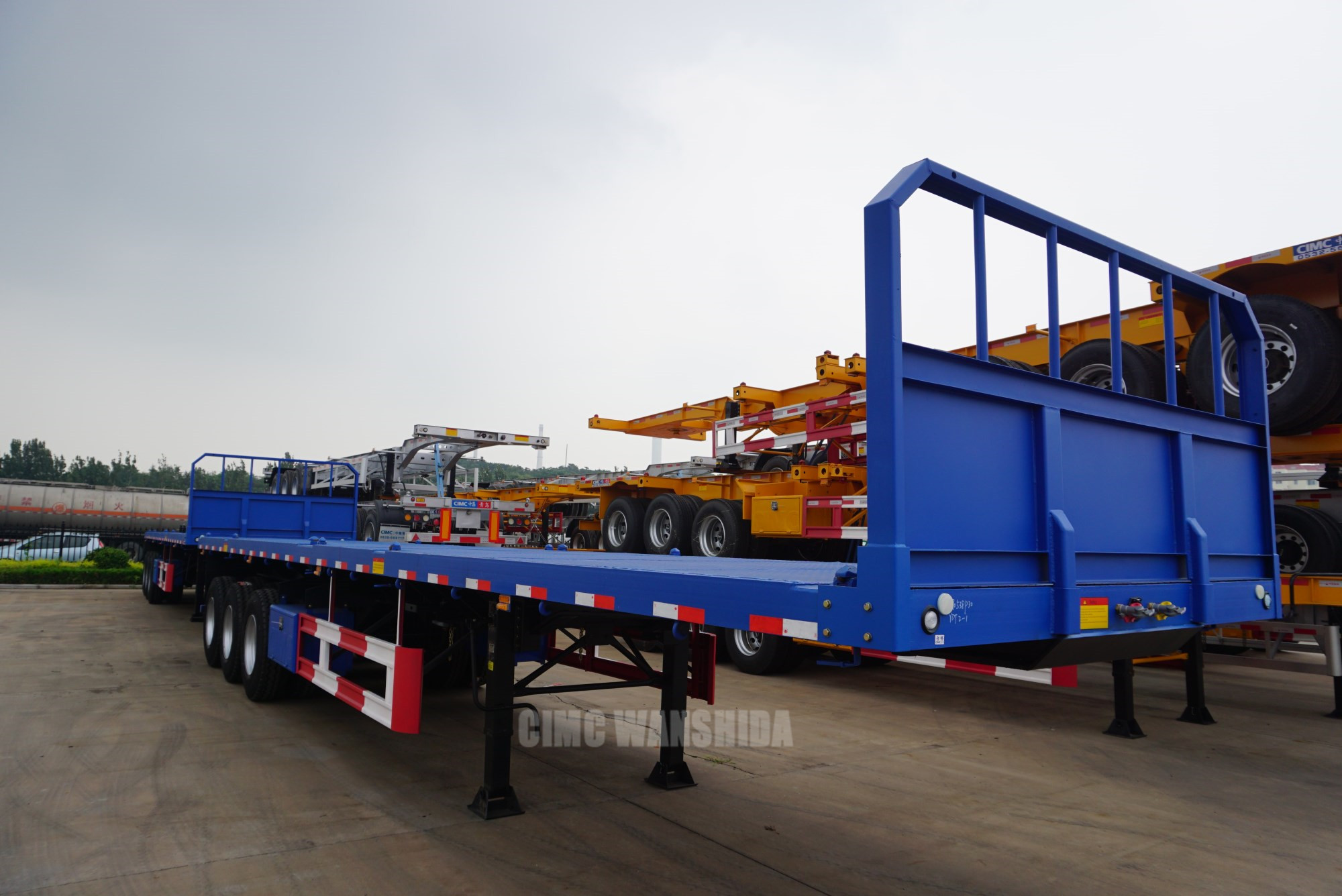 Heavy duty cargo trailer manufacturers 20 foot 40 foot front wall