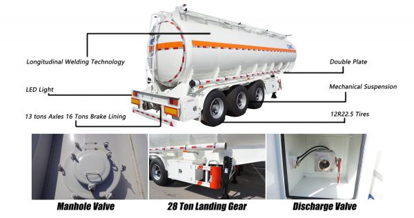 45000 Liters Semi Tanker Trailer Spot Price Only 14500USD