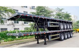 4 Axle 53ft Flatbed Trailer for Sale in Zambia