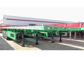 40 ft Tri Axle Flatbed Container Semi Trailer will be sent to Nigeria
