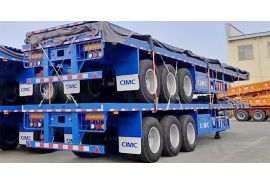 40ft Flatbed Tri Axle Trailer will be sent to Senegal