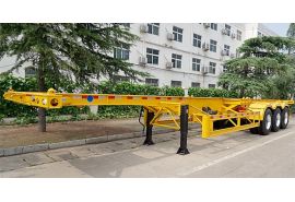 CIMC 40ft 3 Axle Skeleton Semi Trailer will be sent to Mauritius