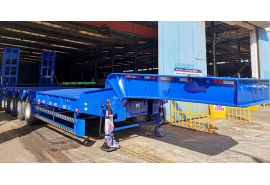 CIMC 4 Axle 100ton Low Loader Semi Trailer will be sent to Zimbabwe
