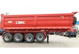 CIMC 4 Axle 60ton End Dump Tipper Trailer will be sent to Kenya