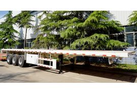 CIMC 40 Feet Flatbed Container Semi Trailer will be sent to Senegal