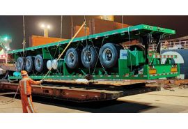 Tri Axle Flatbed Trailer will be sent to Mali
