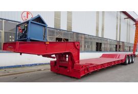 Tri Axle 50 Ton Removable Gooseneck Trailer will be sent to Sierra Leone