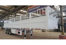 Tri Axle Fence Semi Trailer will be shipped to Dominica