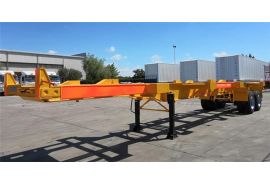 2 Axle 40 Ft Container Chassis Trailer will be sent to Tanzania