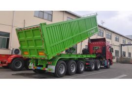 CIMC Tri Axle End Dump Semi Trailer will be sent to Zambia