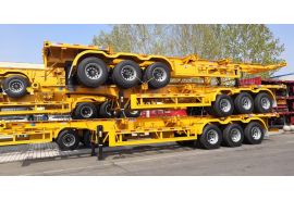3 Axle 40ft Container Skeleton Semi Trailer will be sent to Kenya