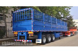 China CIMC 40ft Fence Cargo Semi Trailer will be sent to Djibouti