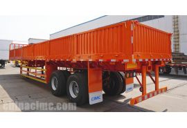 CIMC 2 Axle Dropside Trailer with Bogie Suspension will be sent to Senegal
