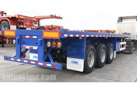 CIMC Tri Axle Flat Deck Semi Trailer will be sent to Ivory Coast