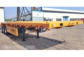 CIMC Shipping Container Flatbed Trailer Ready Ship to Philippines
