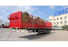 CIMC Tri Axle Fence Truck Trailer Ready Ship to Senegal
