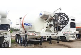 CIMC Tri Axle Cement Concrete Mixer Trailer will be sent to Nigeria
