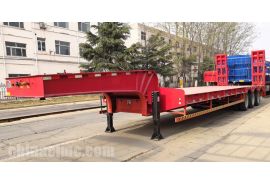 CIMC Tri Axle Semi Low Bed Trailer will be sent to Guyana