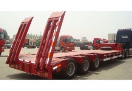 CIMC 80T 3 Axle Lowbed Semi Trailer will be shipped to Kenya