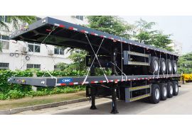 48Ft 4 Axle Flatbed Trailer is ready to shipped to Ghana