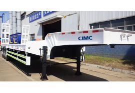 CIMC 60 Ton 3 Axle Low Bed Truck Trailer will be shipped to Mozambique