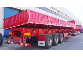 CIMC 40T 3 Axle Side Dump Trailer will be transported to Ghana