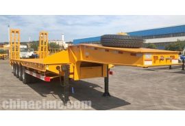 4 Axle 100 Ton Low Bed Trailer will be sent to Nigeria