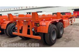 2 Axle 40 ft Intermodal Container Trailers is export to Dominica