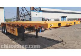 Tri Axle 12.5M Flatbed Trailer is gonna ship to Tanzania