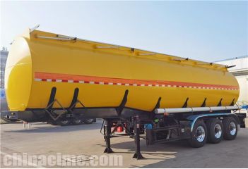 CIMC Tri Axle 40,000 Liters Stainless Steel Tanker Trailer is export to United Arab Emirates