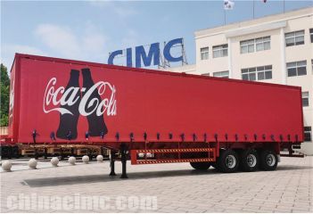 3 Axle 45ft Curtainsider Trailer for Sale is ship to Tanzania