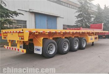 CIMC 4 Axle 40ft Flatbed Trailer is gonna ship to Zimbabwe, Harare