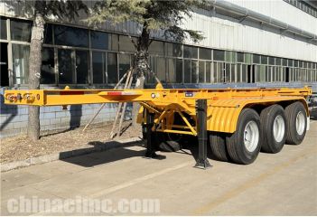 20 Ft Container Chassis Trailer is ship to Jamaica