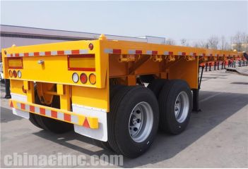 2 Axle 20 ft Flatbed Trailer will export to Zimbabwe