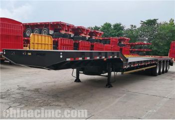 4 Axle Low Bed Semi Trailer will export to Zimbabwe