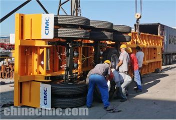 CIMC 3 Axle Flatbed Semi Trailer will be sent to Jamaica