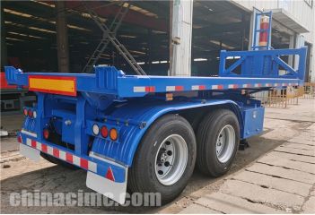 2 Axle 20ft Flatbed Dump Trailer will export to Saint Lucia