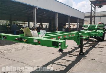 2 Axle 40 ft Shipping Container Trailer will be sent to Jamaica