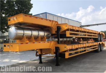 2 Axle 60 Ton Low Bed Semi Trailer will be sent to Namibia
