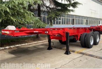 2 Axle 20 ft Container Chassis Trailer will export to Jamaica