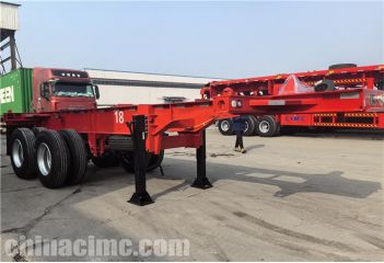 2 Axle 20ft Container Chassis Trailer has been sent to Jamaica