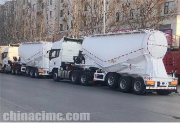 35CBM Pneumatic Cement Trailer will export to Dominican