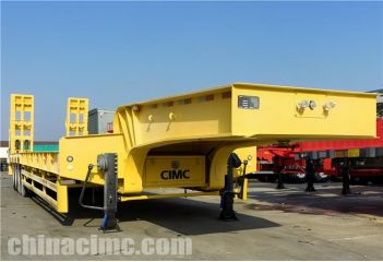 4 Axle 100 Ton Low Loader Trailer will export to Mauritania