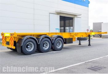 Tri Axle 40ft Skeleton Semi-Trailer with Skd Form will be sent to Jamaica