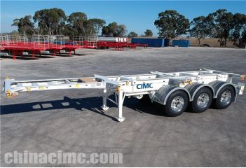 CIMC 3 Axle Skeletal Trailer will be sent to Jamaica