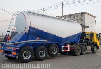 CIMC Dry Bulk Cement Tanker Trailer will export to Dominican