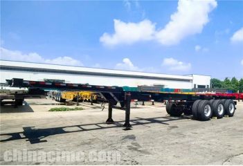 3 Axle Extendable Container Chassis Trailer will be sent to Guam