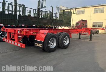 2 Axle 40 foot Shipping Container Trailer will be shipped to Jamaica
