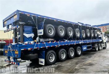 4 Axle Flatbed Trailer will be sent to Ghana