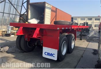 CIMC 2 Axle 20ft Flatbed Trailer will be sent to Guyana